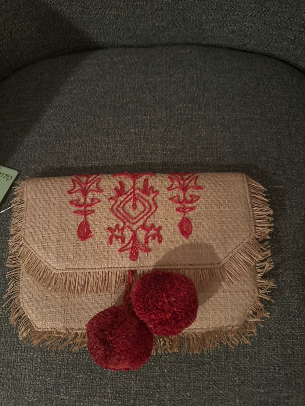 Summer Raffia Clutch